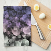 Groovy Boho Bubbles Eclectic Uingender Prilag Geschirrtuch (Viertel Falte)