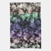 Groovy Boho Bubbles Eclectic Uingender Prilag Geschirrtuch (Vertikal)