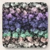 Groovy Boho Bubbles Eclectic Uingender Prilag Getränkeuntersetzer (Vorderseite)