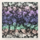 Groovy Boho Bubbles Eclectic Uingender Prilag Glasuntersetzer (Vorderseite)