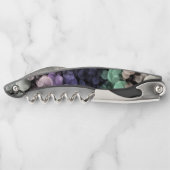 Groovy Boho Bubbles Eclectic Uingender Prilag Kellnermesser (Rückseite)