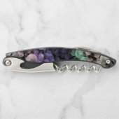 Groovy Boho Bubbles Eclectic Uingender Prilag Kellnermesser (Vorderseite)