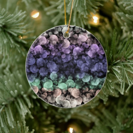 Groovy Boho Bubbles Eclectic Uingender Prilag Keramik Ornament (Baum)