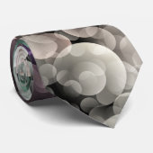 Groovy Boho Bubbles Eclectic Uingender Prilag Krawatte (Gerollt)
