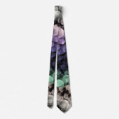 Groovy Boho Bubbles Eclectic Uingender Prilag Krawatte (Rückseite)