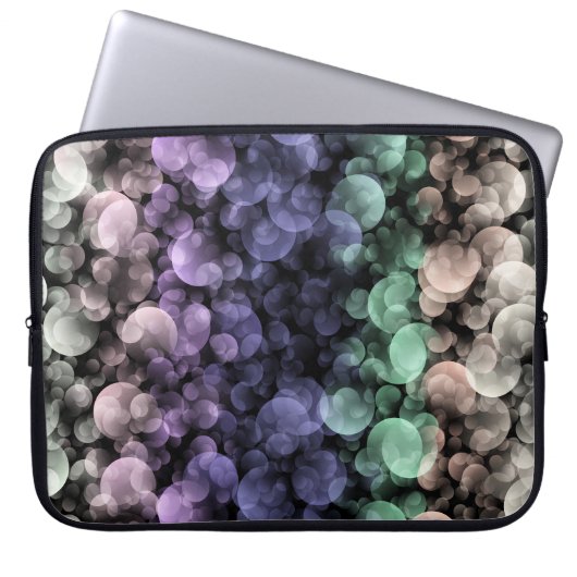 Groovy Boho Bubbles Eclectic Uingender Prilag Laptopschutzhülle (Vorderseite)