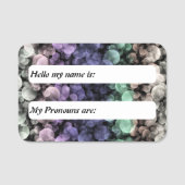 Groovy Boho Bubbles Eclectic Uingender Prilag Namensschild (Vorderseite)