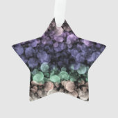 Groovy Boho Bubbles Eclectic Uingender Prilag Ornament (Rückseite)