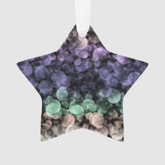 Groovy Boho Bubbles Eclectic Uingender Prilag Ornament (Vorderseite)