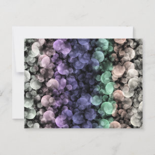 Groovy Boho Bubbles Eclectic Uingender Prilag Postkarte