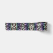 Groovy Boho Bubbles Eclectic Uingender Prilag Satinband (Vorderseite)