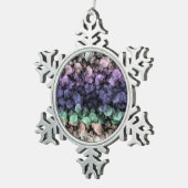 Groovy Boho Bubbles Eclectic Uingender Prilag Schneeflocken Zinn-Ornament (Rechts)