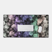 Groovy Boho Bubbles Eclectic Uingender Prilag Schreibtischunterlage (Tastatur & Maus)