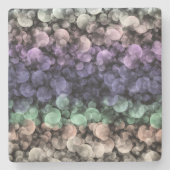 Groovy Boho Bubbles Eclectic Uingender Prilag Steinuntersetzer (Vorderseite)