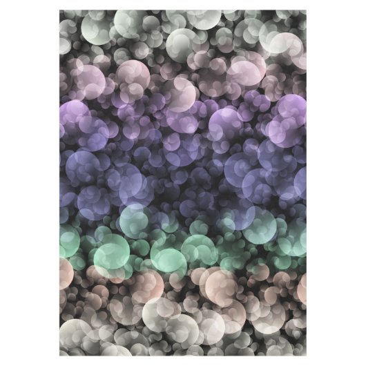 Groovy Boho Bubbles Eclectic Uingender Prilag Tischdecke (Vorderseite)