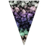 Groovy Boho Bubbles Eclectic Uingender Prilag Wimpelkette (Dritte Fahne)
