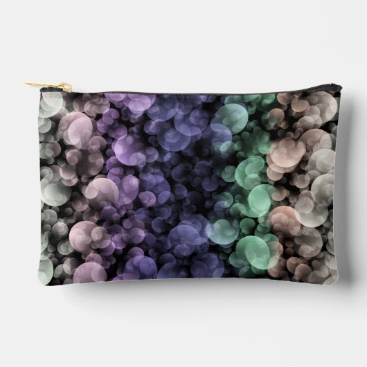 Groovy Boho Bubbles Eclectic Uingender Prilag Zubehörtasche (Vorderseite)