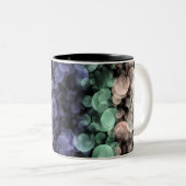Groovy Boho Bubbles Eclectic Uingender Prilag Zweifarbige Tasse (VorderseiteRechts)