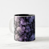 Groovy Boho Bubbles Eclectic Uingender Prilag Zweifarbige Tasse (Vorderseite Links)