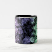 Groovy Boho Bubbles Eclectic Uingender Prilag Zweifarbige Tasse (Mittel)