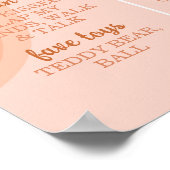 Groovy Boho Daisy First Birthday Milestone Sign Poster (Ecke)