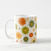 Groovy Boho Flower Power Ceramic Cup Kaffeetasse (Links)