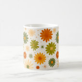 Groovy Boho Flower Power Keramik Tasse (Mittel)
