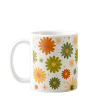Groovy Boho Flower Power Keramik Tasse