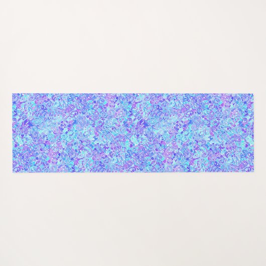 Groovy Boho Funky Quirky Abstrakt Blob Mosaic Yogamatte (Rückseite (Horizontal))