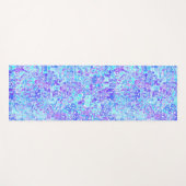 Groovy Boho Funky Quirky Abstrakt Blob Mosaic Yogamatte (Vorderseite (Horizontal))