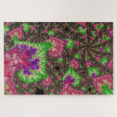 Groovy Boho Hippie Funky Spiry Fraktal Art Puzzle (Horizontal)