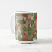 Groovy Boho Mod Retro Geometric Christmas Coffee M Kaffeetasse (Vorderseite Links)