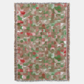 Groovy Boho Mod Retro Geometric Christmas Decke (Vorderseite Vertikal)