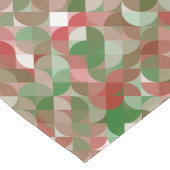 Groovy Boho Mod Retro Geometric Christmas Großer Tischläufer (Ecke)