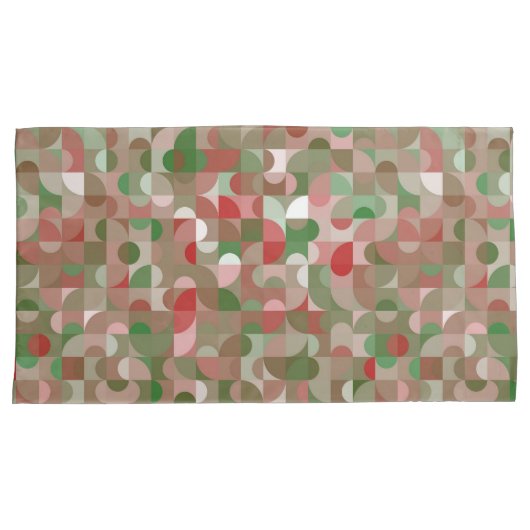 Groovy Boho Mod Retro Geometric Christmas Kissenbezug (Vorderseite-Rechts)