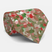 Groovy Boho Mod Retro Geometric Christmas Neck Tie Krawatte (Gerollt)