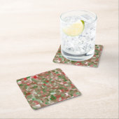 Groovy Boho Mod Retro Geometric Christmas Rechteckiger Pappuntersetzer (Vor Ort)