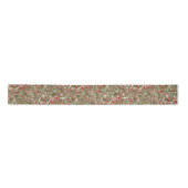 Groovy Boho Mod Retro Geometric Christmas Satin Ri Satinband (Vorderseite)