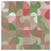 Groovy Boho Mod Retro Geometric Christmas Stoff (Nahaufnahme)
