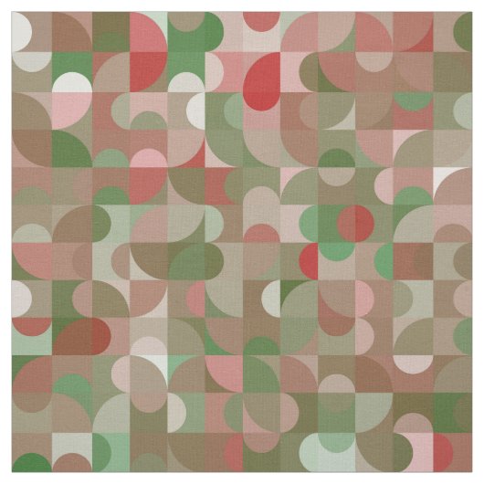 Groovy Boho Mod Retro Geometric Christmas Stoff (Muster)