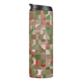 Groovy Boho Mod Retro Geometric Christmas Thermal Thermosbecher (Nach rechts gedreht)