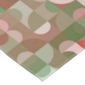 Groovy Boho Mod Retro Geometric Christmas Tischdecke (Schrägansicht)