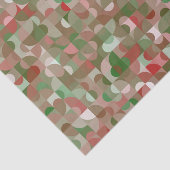 Groovy Boho Mod Retro Geometric Christmas Tissue P Seidenpapier (Ausschnitt)