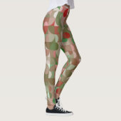 Groovy Boho Mod Retro Geometric WeihnachtsLeggings Leggings (Rechts)