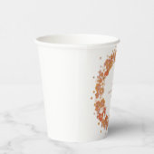 Groovy Boho Orange Brautparty Custom Pappbecher (Rechts)