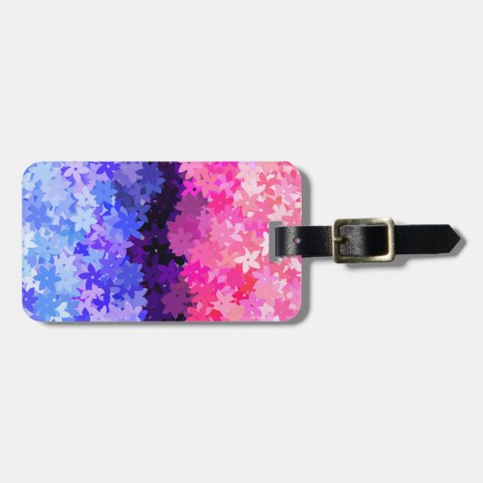Groovy Boho Quirky Retro Floral Allesexual Prix Gepäckanhänger (Vorderseite horizontal)