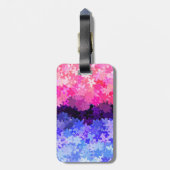 Groovy Boho Quirky Retro Floral Allesexual Prix Gepäckanhänger (Rückseite vertikal)