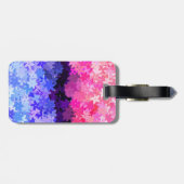 Groovy Boho Quirky Retro Floral Allesexual Prix Gepäckanhänger (Rückseite horizontal)