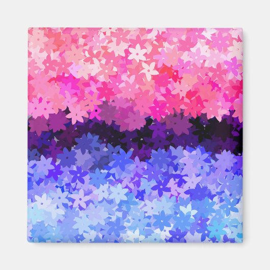 Groovy Boho Quirky Retro Floral Allesexual Prix Magnet (Vorne)