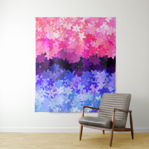 Groovy Boho Quirky Retro Floral Allesexual Prix Wandteppich